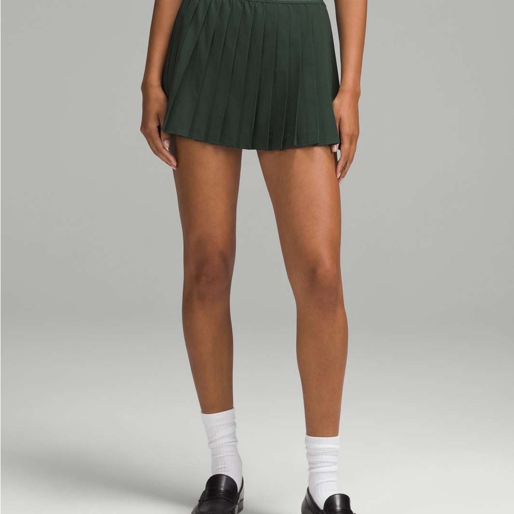 High Rise Pleated Tennis Skirt